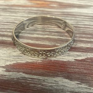 Coach silver bangle bracelet